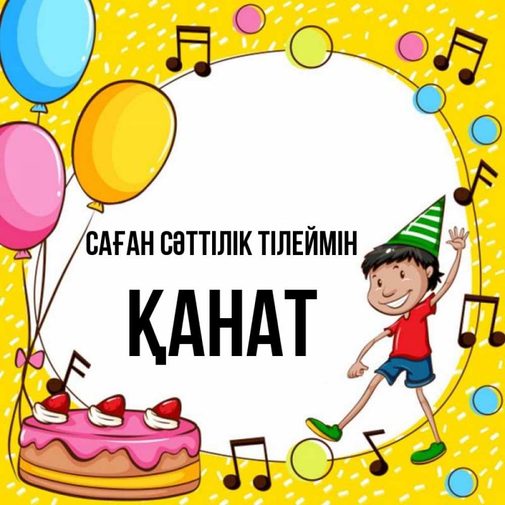 Күн сайын ашық хат с именем, Қанат Саған сәттілік тілеймін открытка 1 Онлайн тегін жүктеп алу тілектері бар керемет карта 