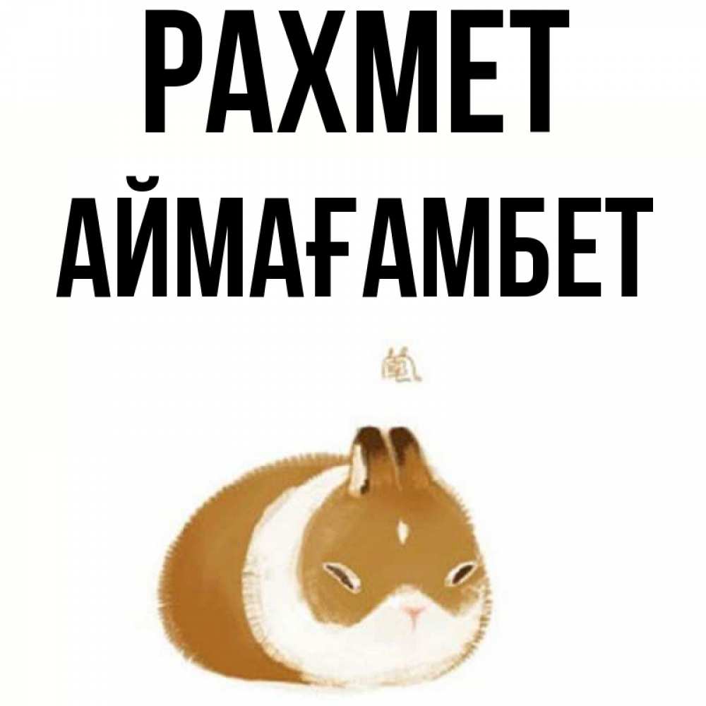 Күн сайын ашық хат с именем, Аймағамбет рахмет коричнево белый домашний питомец Онлайн тегін жүктеп алу тілектері бар керемет карта 