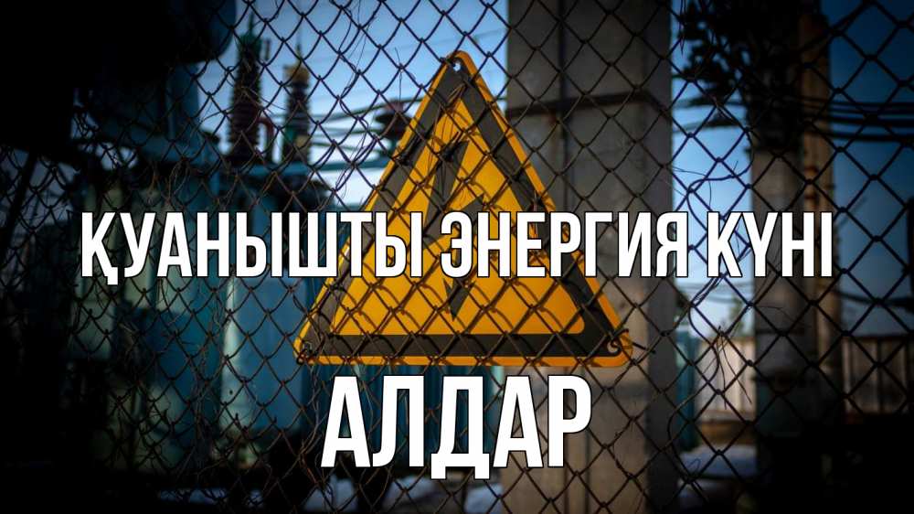 Күн сайын ашық хат с именем, Алдар Қуанышты энергия күні трансформаторная подстанция Онлайн тегін жүктеп алу тілектері бар керемет карта 